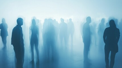 Ephemeral Figures in a Blue Haze: An Enigma of Collective Identity