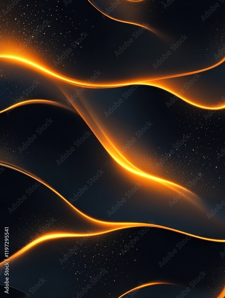Poster dark abstract smooth lines vector minimal background