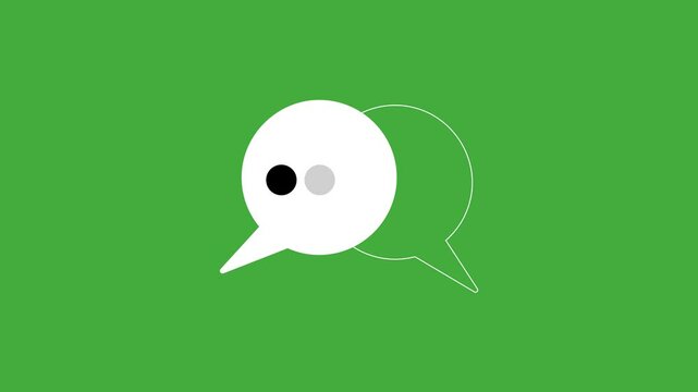 Animated massage icon with massage icon