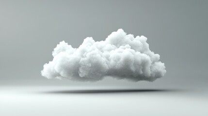 Cloud Service Concept Isolated on grey Gradient. Background. Vector Illustration EPS 10.