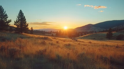 Scenic Painted Hills landscape in Oregon