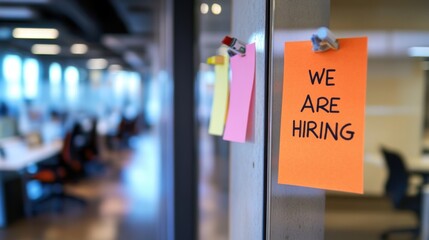 We Are Hiring: Job Opportunities in Modern Office Space