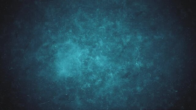 Blue Graphic Vintage Grunge Background/ Animation of a graphic empty vintage background with grunge texture effects and noise overlays