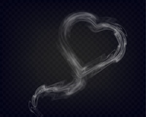 	
Transparent smoke heart shape with a soft, ethereal design, perfect for love and romantic themes.	
