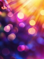 Fototapeta premium Sunny summer bright sweet multicolor blurred Background. Purple, ultraviolet, violet, red - fashion pop art gradient mesh. Trendy hipster out-of-focus effect. Horizontal Layout.