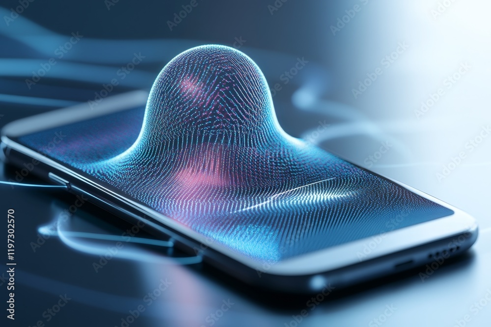 Poster A stylized depiction of a VoIP call with simple shapes representing sound waves and a smartphone, rendered in muted blue and gray tones