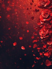 flower rose floral romantic occasions beauty petals for love background red romance celebrate