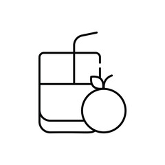 Obraz premium Orange Juice vector icon