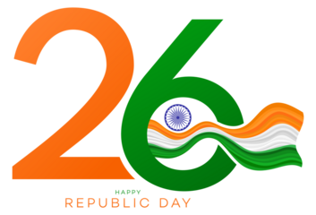 republic day india 26 tricolor flag wave. 26 January