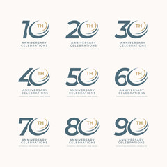 anniversary logo template