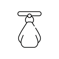 Yoga Towel vector icon