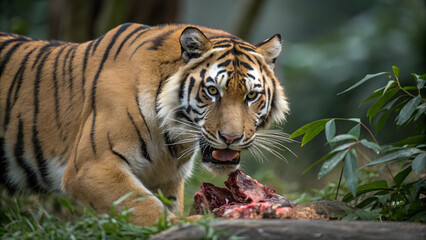 Fototapeta premium Tiger in the Wild. 