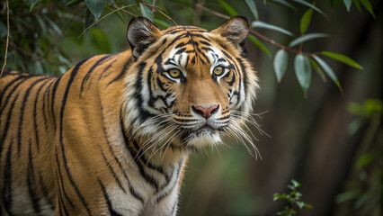 Fototapeta premium Tiger in the Wild. 