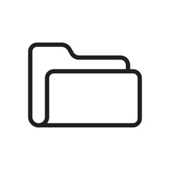 Modern and minimalist folder icon