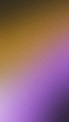 yellow purple illuminated spots on black, grainy color gradient background, noise texture effect, copy space