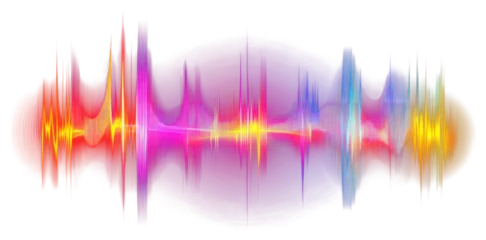 Wall murals PNG Sound waves light illustration background.