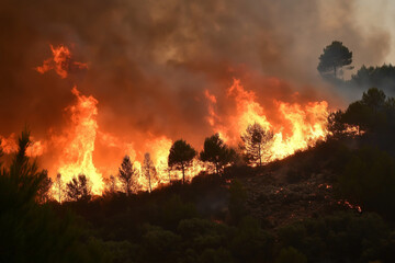Fototapeta premium Forest fires