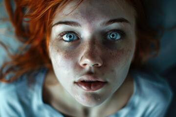 Futuristic concept with human subject blending into digital realm