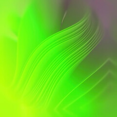 Digital illustration of a wavy, light and dynamic pattern. 3d rendering