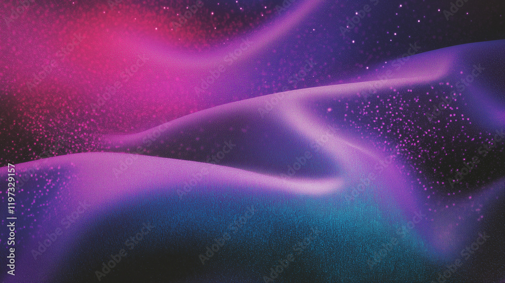 Poster abstract gradient background with a grainy texture in purple, blue, and pink tones. minimalist vecto