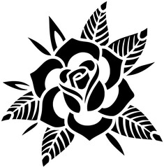 Fototapeta premium bouquet illustration romantic silhouette rose logo beautiful icon flower outline floral red nature valentine blossom plant wedding love spring shape or vector graphic background