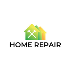 House Repairs logo design template vector illustration. House renovation symbol, icon.