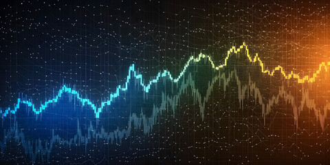 glowing abstract digital wave particles. Futuristic illustration. on background