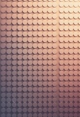 Abstract Pattern of Circular Forms Arranged in Rows