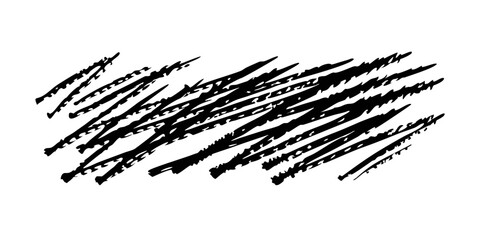 Fototapeta premium Dense hatch pattern with rough black lines