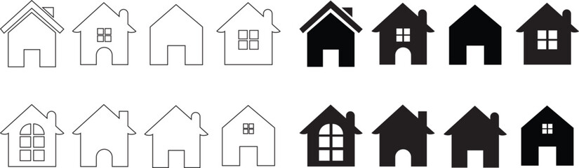 Fototapeta premium House Icons Set