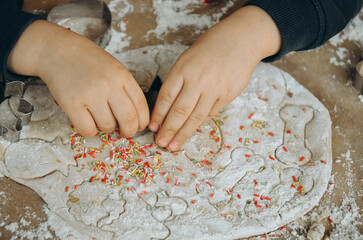 hands making cookies