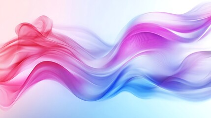 Fototapeta premium Abstract Pink Blue Swirling Wave Design