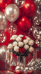 Naklejka premium Romantic Rose Celebration