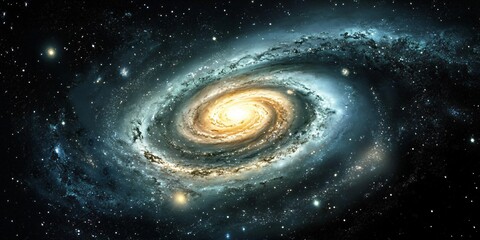 Stunning Spiral Galaxy Space Background Cosmic Nebula