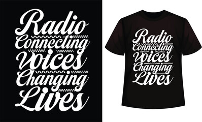 World Radio Day Design for t-shirt, cards, frame artwork, bags, mugs, stickers, banner, poster and other uses.