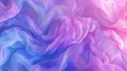 Fototapeta premium Abstract Pastel Purple and Blue Sheer Fabric Drape Texture Background