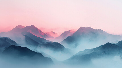 Misty Mountain Range