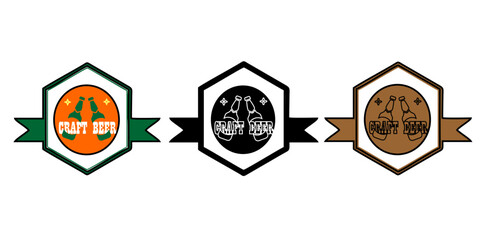 Obraz premium CRAFT BEER Set Logo.eps