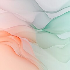 Abstract Pastel Wave Background, Smooth Flowing Lines, Elegant Design, Soft Color Gradient, Artistic Wallpaper, Modern Art, Fluid Shapes, Dreamy Texture, Serene Image, Minimalist Style
