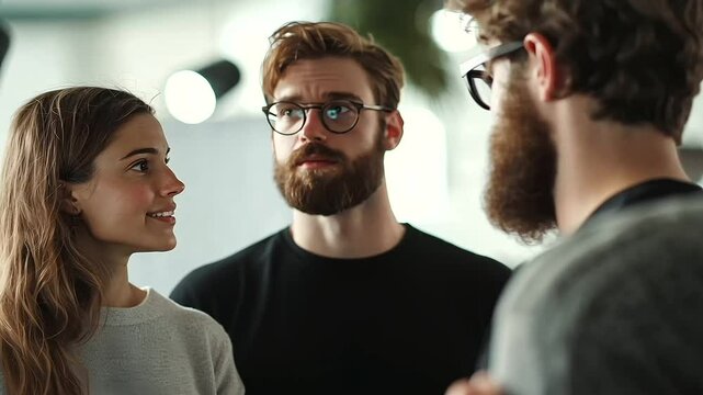 Creative Team Collaboration in Modern Co Working Space