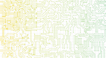 Abstract background with technology circuit board texture.  Colorful vector circuit art.