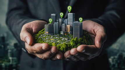 Green City in Hands