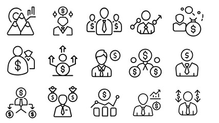 Corporate Business Icons – Clean and Modern Design
