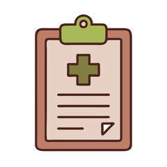 Obraz premium Medical Clipboard Icon