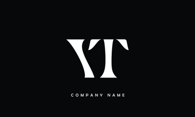 VT, TV, V, T Abstract Letters Logo Monogram