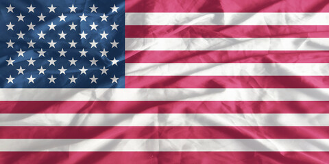 Obraz premium United States of America Flag Waving Close Up