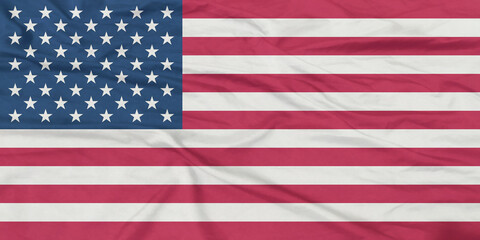 Fototapeta premium United States of America Flag Waving Close Up