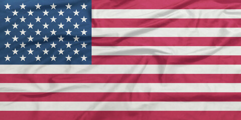 Fototapeta premium United States of America Flag Waving Close Up