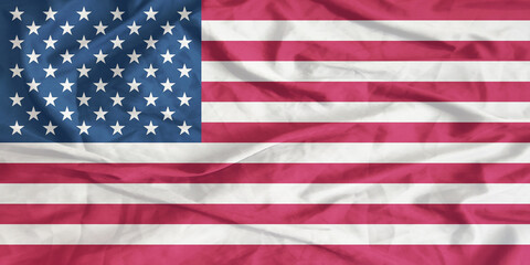 Naklejka premium United States of America Flag Waving Close Up