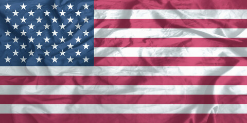 Fototapeta premium United States of America Flag Waving Close Up